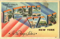 Greetings From Penn Yan New York Postcard Postcard