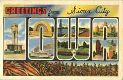 Greetings From Iowa Sioux City, IA Postcard Postcard