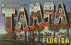 Greetings From Tampa Florida Postcard Postcard