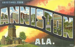 Greetings From Anniston Postcard