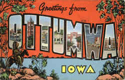Greetings From Ottumwa Iowa Postcard Postcard