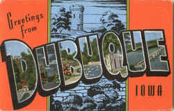 Greetings From Dubuque Postcard