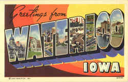 Greetings From Waterloo Iowa Postcard Postcard