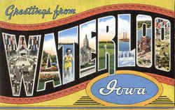 Greetings From Waterloo Iowa Postcard Postcard