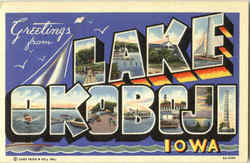 Greetings From Lake Okoboji Postcard