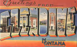 Greetings From Glendive Montana Postcard Postcard