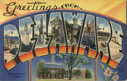 Greetings From Delaware Postcard Postcard