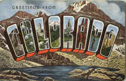 Greetings From Colorado Postcard