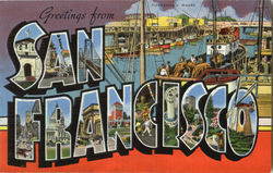 Greetings From San Francisco California Postcard Postcard