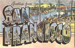 Greetings From San Francisco California Postcard Postcard