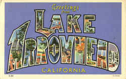 Greetings From Lake Arrowhead California Postcard Postcard