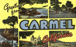 Greetings From Carmel California Postcard Postcard