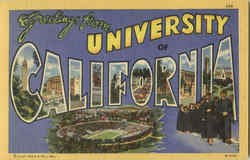 Greetings From University Of California Berkeley, CA Postcard Postcard