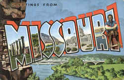 Greetings From Missouri Postcard Postcard