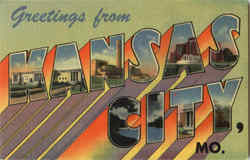 Greetings From Kansas City Postcard