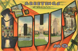 Greetings From St. Louis Postcard