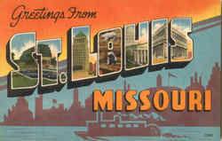 Greetings From St. Louis Missouri Postcard Postcard