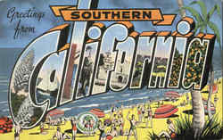 Greetings From Southern California Postcard