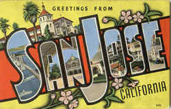 Greetings From San Jose California Postcard Postcard