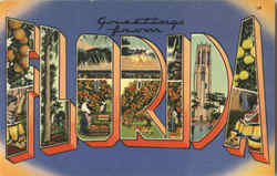 Greetings From Florida Postcard