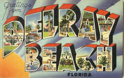 Greetings From Delray Beach Florida Postcard Postcard
