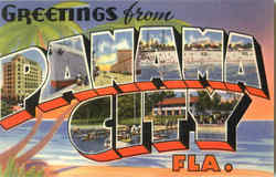 Greetings From Panama City Florida Postcard Postcard