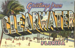 Greetings From Clearwater Florida Postcard Postcard