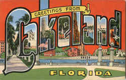 Greetings From Lakeland Florida Postcard Postcard