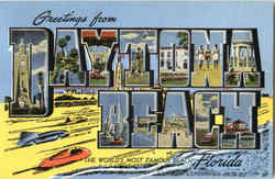 Greetings From Daytona Beach Postcard