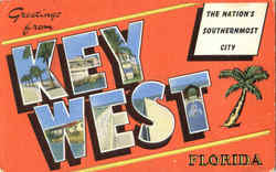 Greetings From Key West Florida Postcard Postcard
