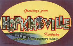 Greetings From Hopkinsville Postcard