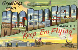 Greetings From Mac Dill Field Tampa, FL Postcard Postcard