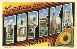 Greetings From Topeka Postcard