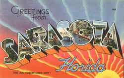 Greetings From Sarasota Postcard