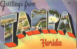 Greetings From Tampa Florida Postcard Postcard