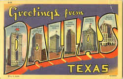Greetings From Dallas Postcard