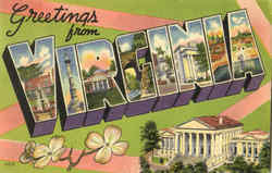 Greetings From Virginia Postcard Postcard