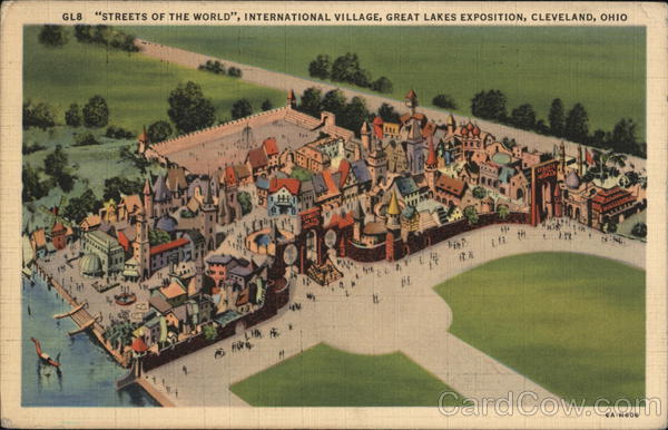 Streets of the World, International Village, Great Lakes Exposition Cleveland Ohio