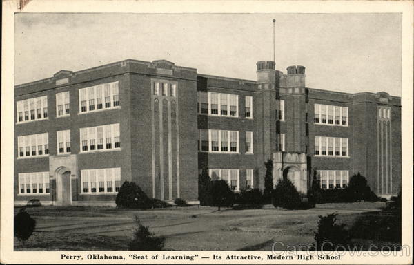High School Perry, OK Postcard High School Perry, OK Postcard