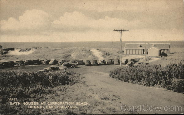 Bath Houses at Corporation Beach, Cape Cod Dennis Massachusetts