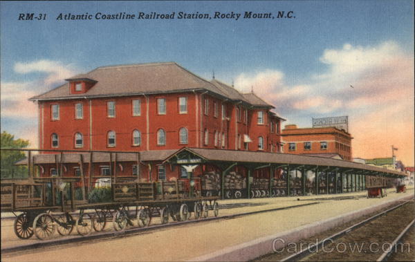 Atlantic Coastline Railroad Station Rocky Mount North Carolina
