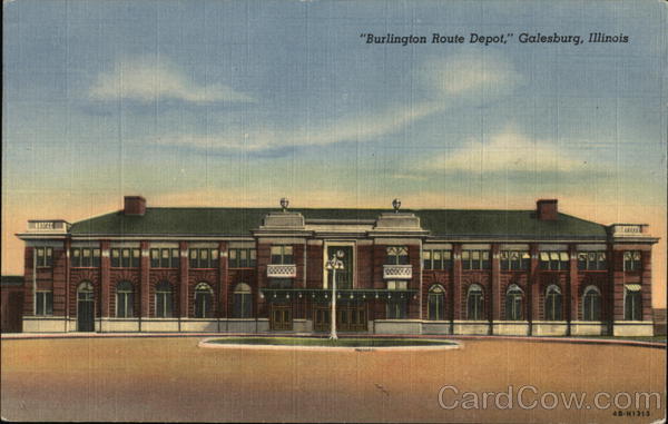 Burlington Route Depot Galesburg Illinois