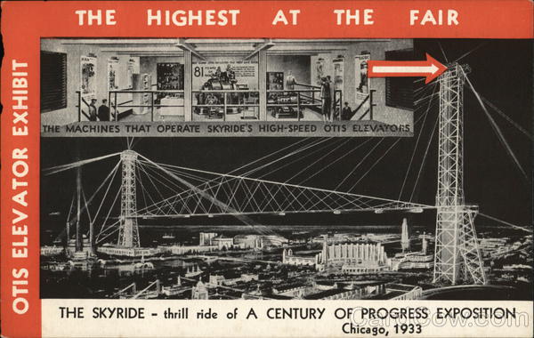 The Skyride Chicago Illinois 1933 Chicago World Fair