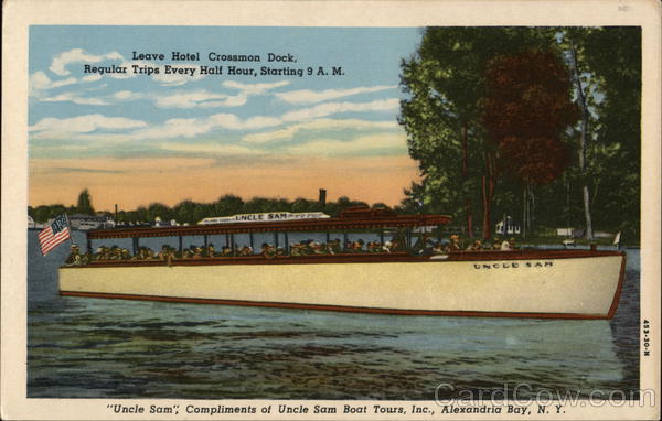 Uncle Sam, Uncle Sam Boat Tours Alexandria Bay New York