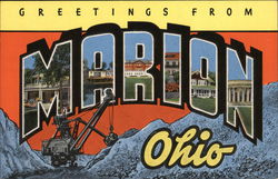 Greetings From Marion, Ohio Postcard Postcard Postcard