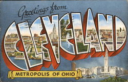 Greetings from Cleveland Ohio Postcard Postcard Postcard