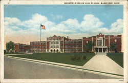 Mansfield Senior High School Ohio Postcard Postcard Postcard