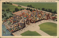Streets of the World, International Village, Great Lakes Exposition Postcard