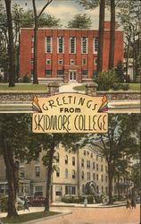 Greetings from Skidmore College Postcard