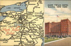 Mark Twain Hotel Elmira, NY Postcard Postcard Postcard